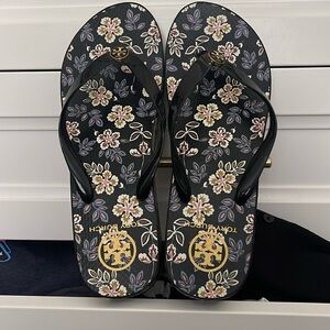 Tory Burch Size 11 PVC Upper Rubber Sole Wedge Shoe
